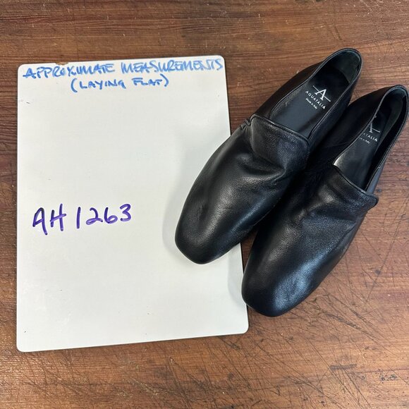 Aquatalia Revy Black Leather Weatherproof Loafer 7.5 - Picture 12 of 12